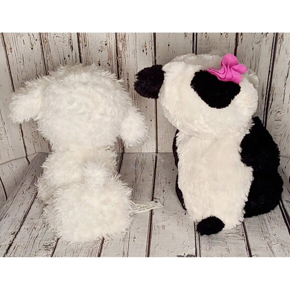 12" UNTESTED FurReal Friends Poppy White Poodle Puppy & Pompom Panda Bear Lot - Picture 2 of 5